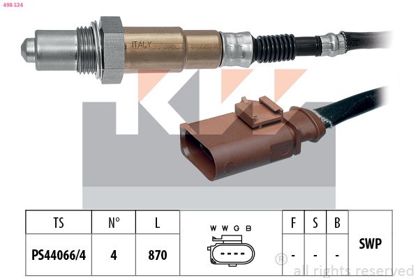 KW lambdaszonda 498 534