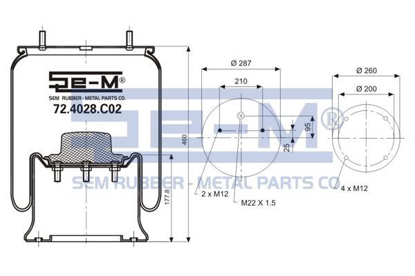 Mech, pneumatické odpružení 72.4028.C02