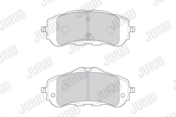 JURID PEUGEOT гальмівні колодки передні 308 II 13-