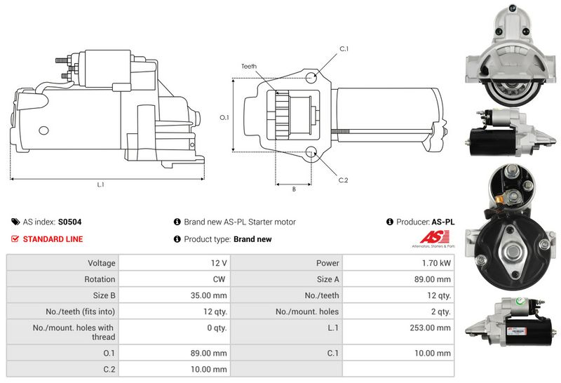 AS-PL S0504 Starter