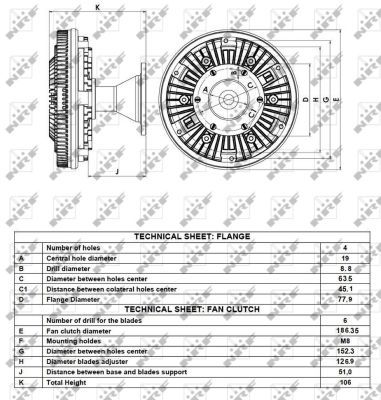 NRF 49094 Clutch, radiator fan