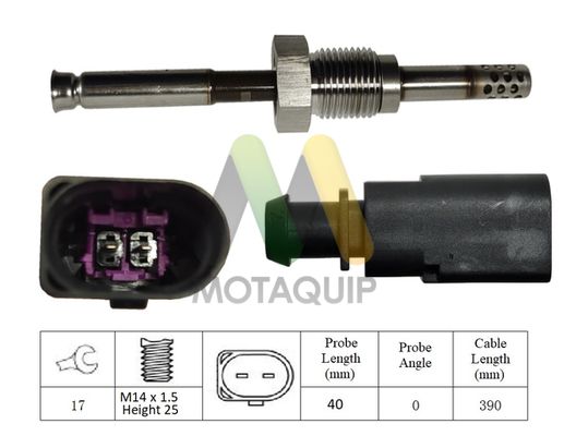 MOTAQUIP Érzékelő, kipufogógáz-hőmérséklet LVET397