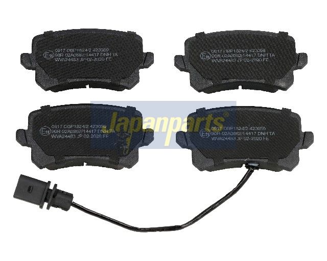 JAPANPARTS Stabdžių trinkelių rinkinys, diskinis stabdys