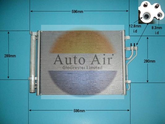 Auto Air Gloucester 16-1426 Condenser, air conditioning