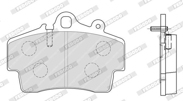 FERODO FDB1307 Brake Pad Set, disc brake