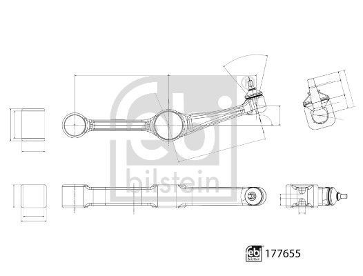 FEBI BILSTEIN 177655 Control/Trailing Arm, wheel suspension