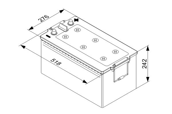 BOSCH 0 092 T40 800 Starter Battery