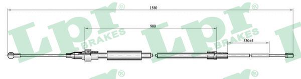 Тросовий привод, стоянкове гальмо, Lpr C0967B