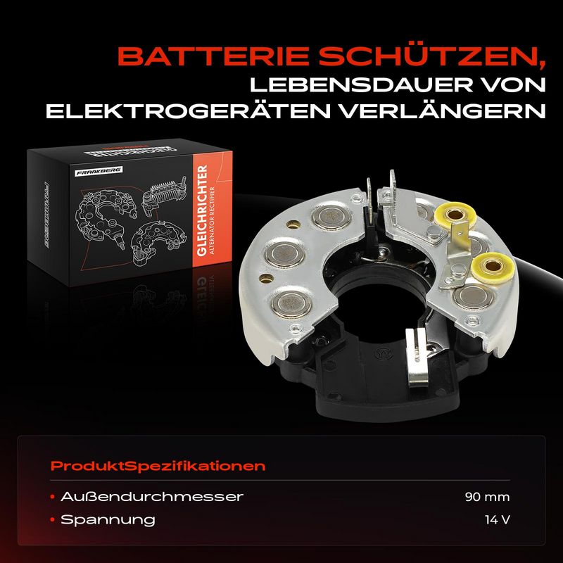 Frankberg 5481FB0061709 Rectifier, alternator
