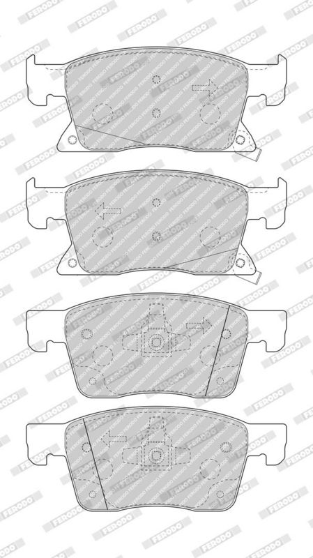 FERODO FDB4934 Brake Pad Set, disc brake