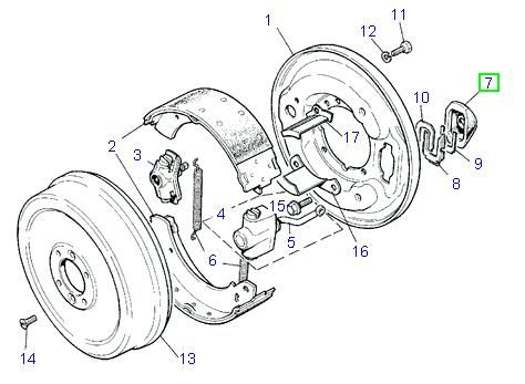 AG PARTS 705 Cover, hand brake lever