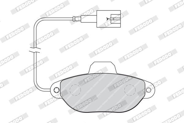 FERODO FDB1944 Brake Pad Set, disc brake
