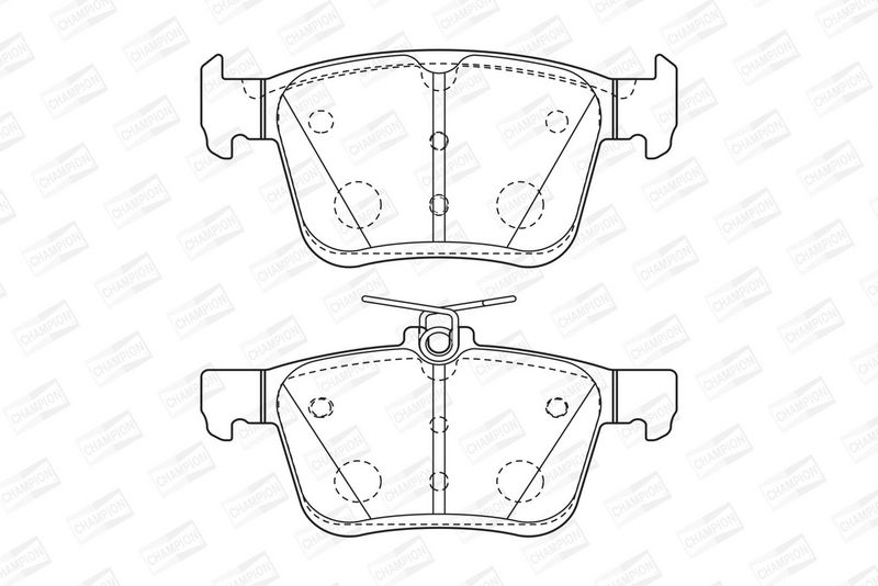 CHAMPION Plaquettes de frein à disque 573409CH