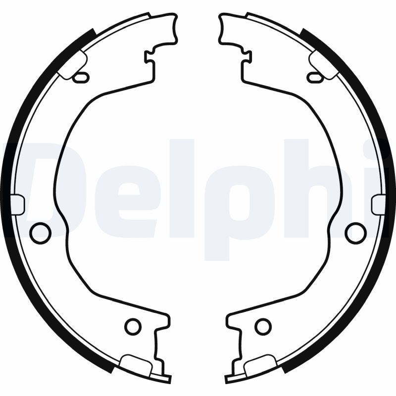 Комплект гальмівних колодок, Delphi LS2035