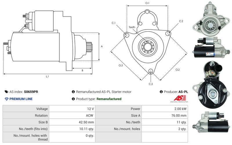 AS-PL S0659PR Starter