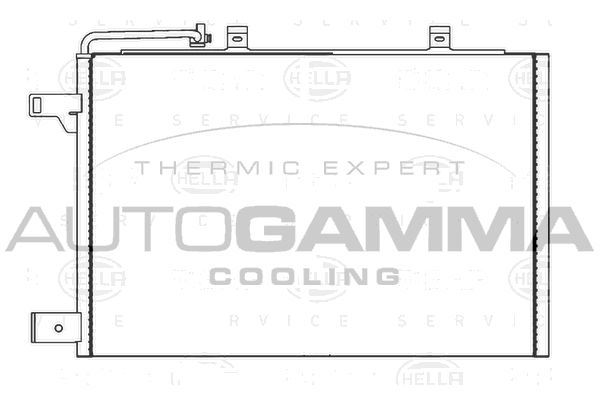 AUTOGAMMA kondenzátor, klíma 104110