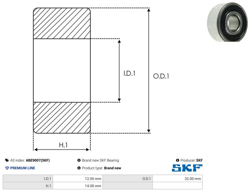 AS-PL ABE9007(SKF) Bearing