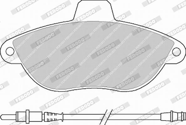 FERODO FVR1002 Brake Pad Set, disc brake