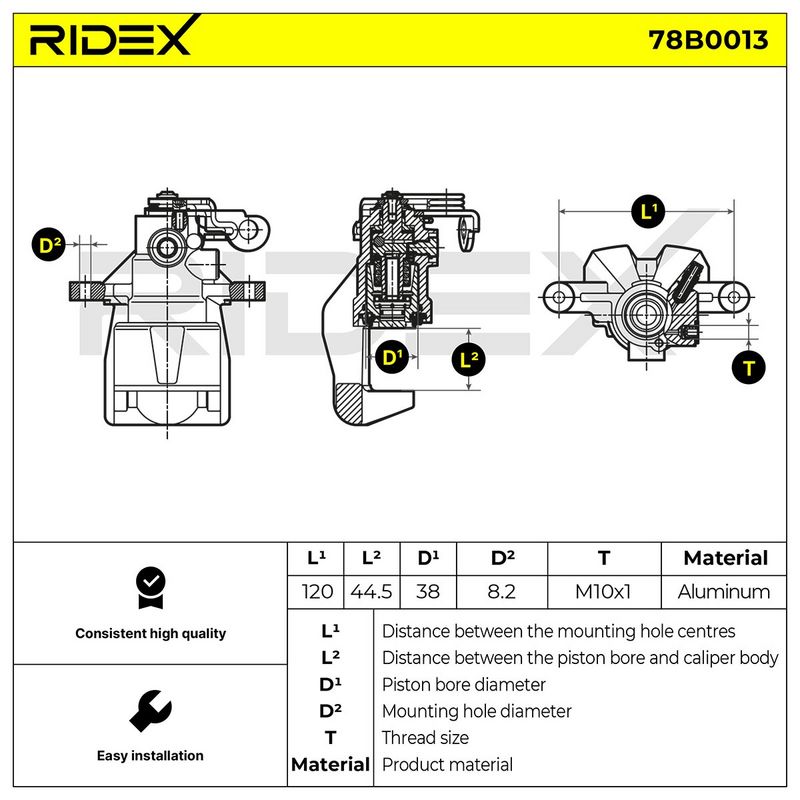 спирачен апарат RIDEX