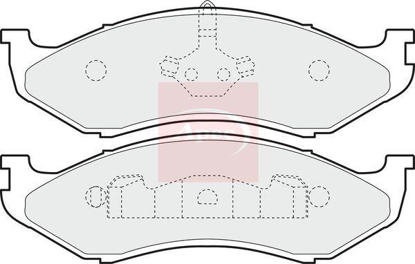 APEC Brake Pad Set, disc brake PAD852