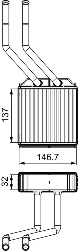 VALEO Kachelradiateur, interieurverwarming 811520