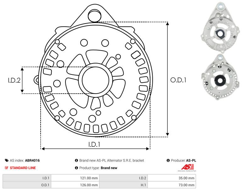 Kaitsekate, generaator, AS-PL ABR4016