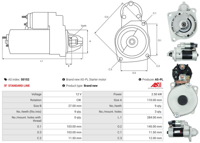 AS-PL S0152 Starter