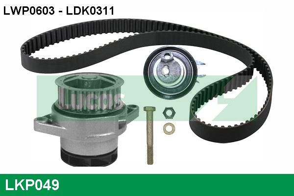 LUCAS Vízpumpa + fogasszíj készlet LKP049