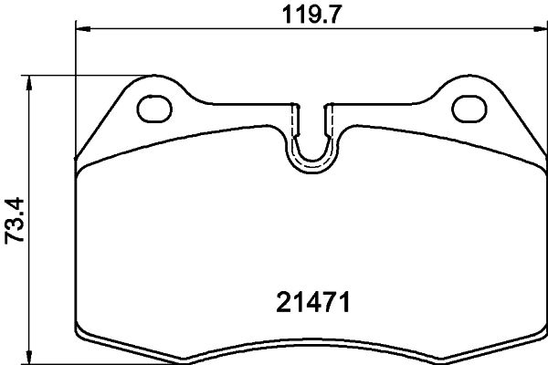 HELLA PAGID 8DB 355 018-211 Brake Pad Set, disc brake