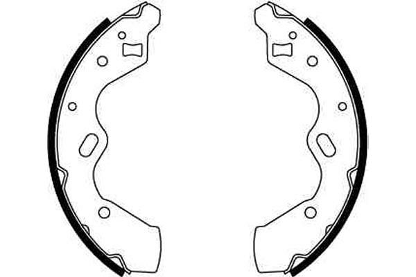 TRW GS8663 Brake Shoe Set