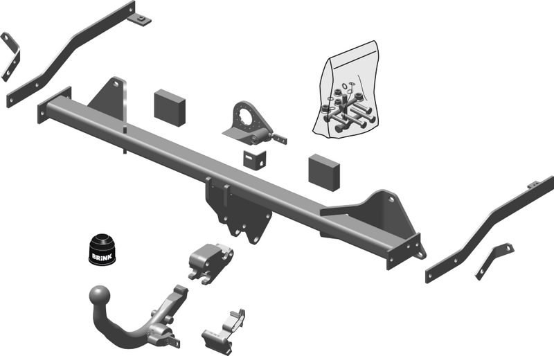 BRINK 526400 - Priekabos kablys