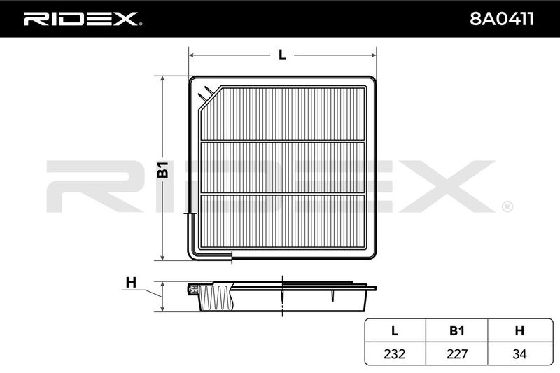 въздушен филтър RIDEX
