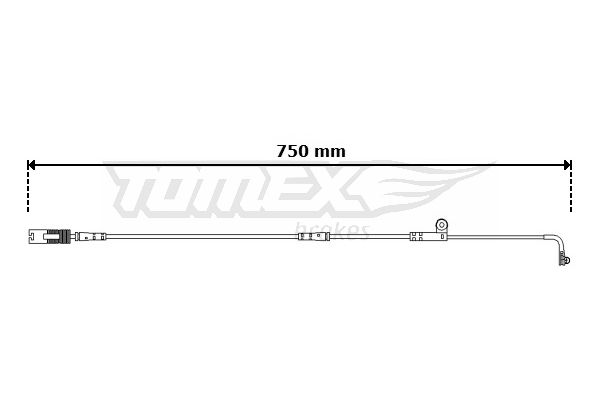 TOMEX Brakes figyelmezető kontaktus, fékbetétkopás TX 30-74
