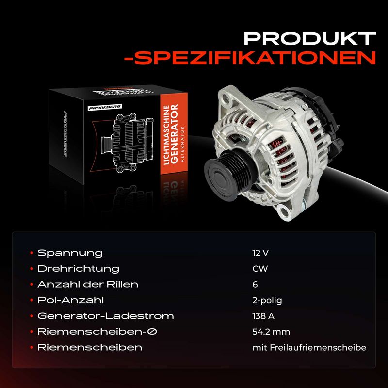 Frankberg 5481FB0032346 Alternator
