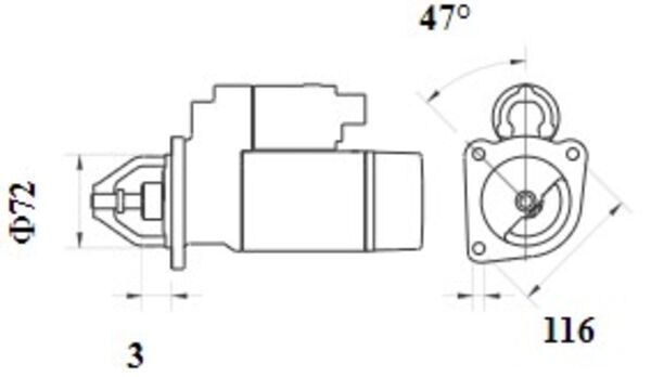 Product Image - Startmotor / starter - MS1078 - MAHLE