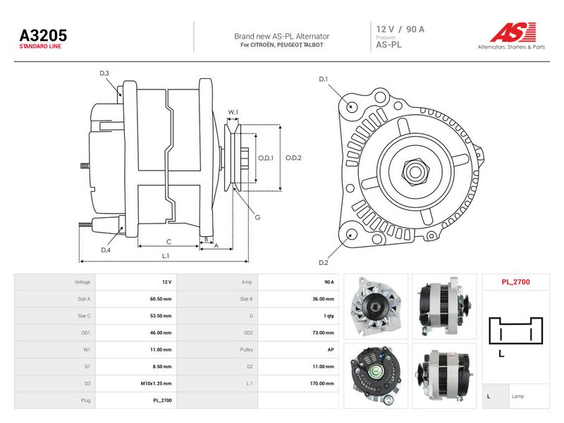 Generaator, AS-PL A3205