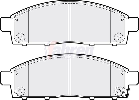Fahren Brake Pad Set, disc brake FBP3647