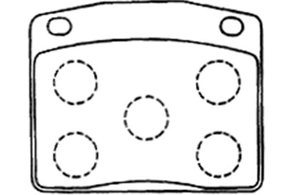 Kavo Parts Stabdžių trinkelių rinkinys, diskinis stabdys