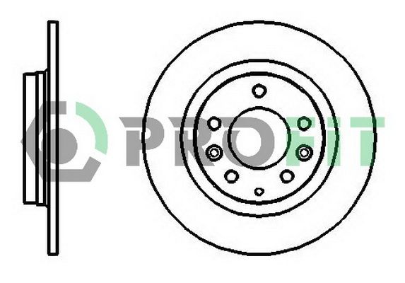 Гальмівний диск, Profit 5010-1500