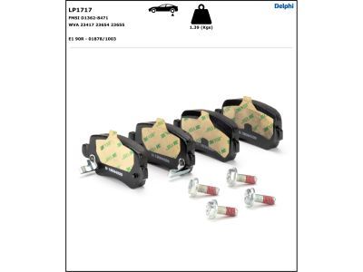 DELPHI LP1717 Brake Pad Set, disc brake
