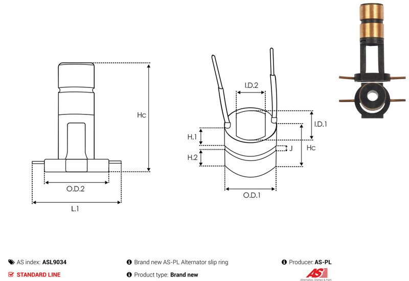 Rõngas, generaator, AS-PL ASL9034