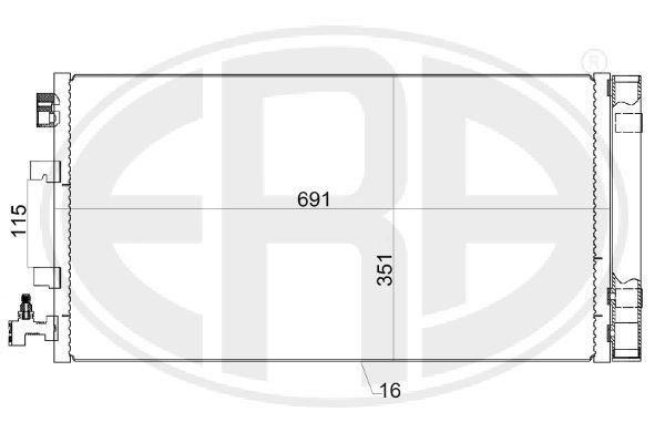 Конденсатор, система кондиціонування повітря, Era 667155