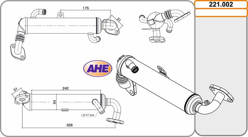 AHE 221.002 - EGR aušintuvas