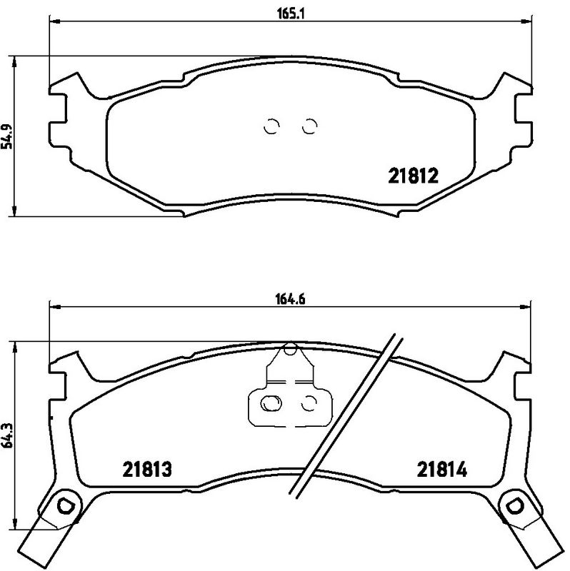 BREMBO P11006 Brake Pad Set, disc brake