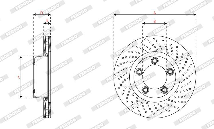 Disc frana DDF2137RC-1 FERODO
