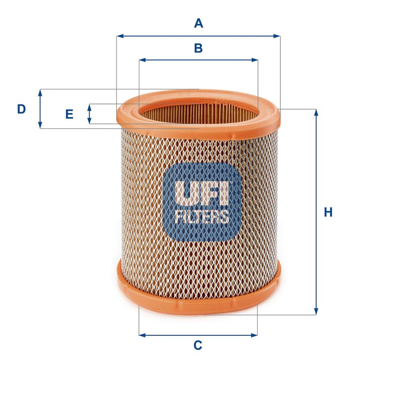 Повітряний фільтр, Ufi 27.258.00