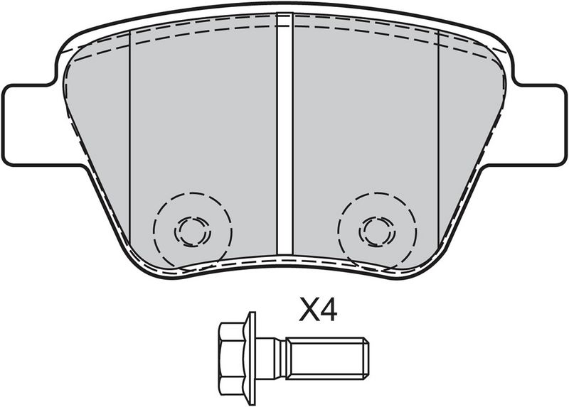 VALEO 601137 Stabdžių kaladėlių komplektas
