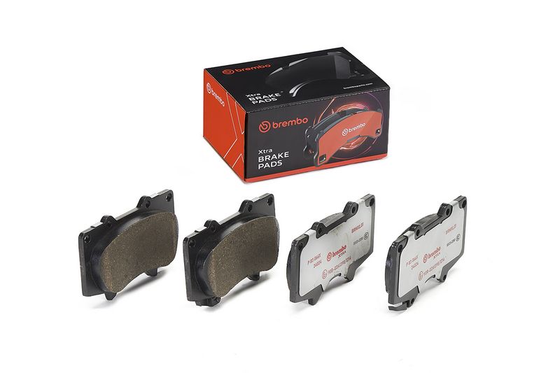 комплект спирачно феродо, дискови спирачки BREMBO