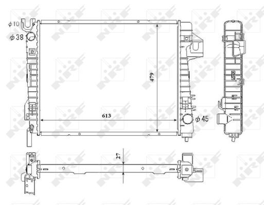 NRF 53712 Radiator, engine cooling