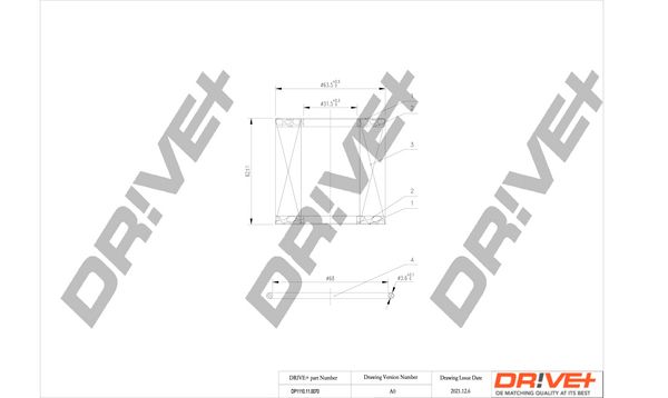 Оливний фільтр, Dr!Ve+ DP1110.11.0070